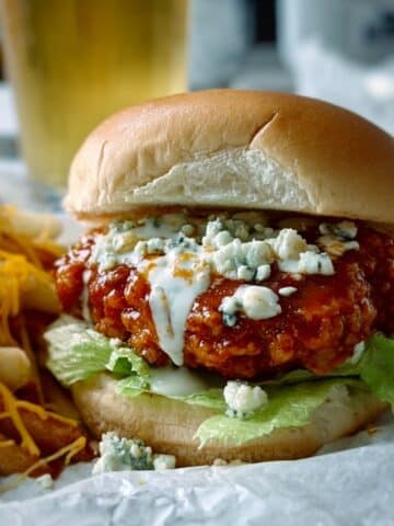Spicy Honey Sriracha Glazed Fried Chicken Sandwich Recipe
