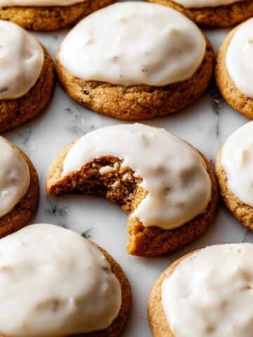 Super Soft Pumpkin Cookies with Cream Cheese Maple Icing Recipe