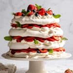 Strawberry Meringue Cake Recipe