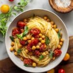 Slow Roasted Chickpea and Tomato Pasta Recipe