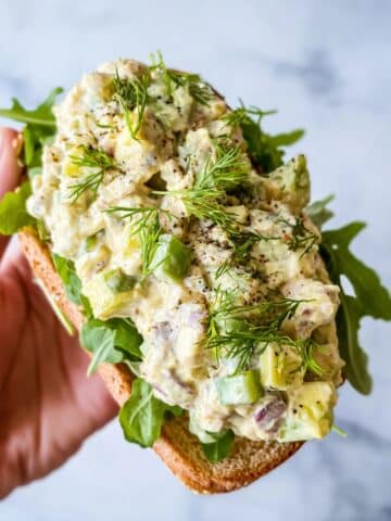 No-Mayo, High-Protein Tuna Salad with Greek Yogurt & Avocado Recipe