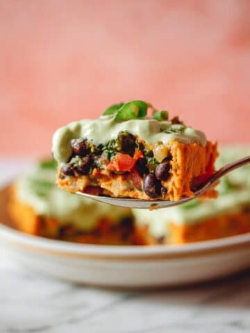 Pumpkin Black Bean Enchiladas with Kale and Avocado Recipe