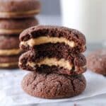 Chocolate Peanut Butter Stuffed Cookies {Magic in the Middle} Recipe