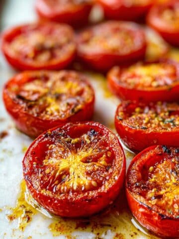 Quick Oven Roasted Tomatoes with Garlic, Thyme, and Sumac Recipe