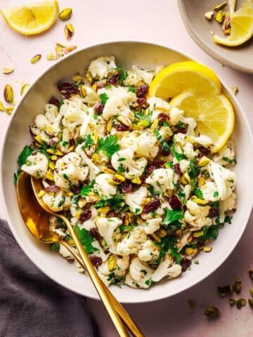 Cauliflower Salad with Dates and Pistachios Recipe