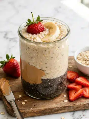 Peanut Butter Overnight Oats (5 Ingredients!) Recipe
