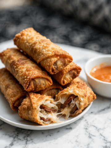 Reuben Egg Rolls with Creamy Reuben Dipping Sauce Recipe