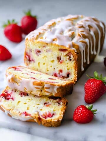 Strawberry Bread with Lemon Glaze Recipe