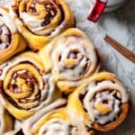 Apple Cinnamon Rolls with Brown Butter Maple Icing Recipe