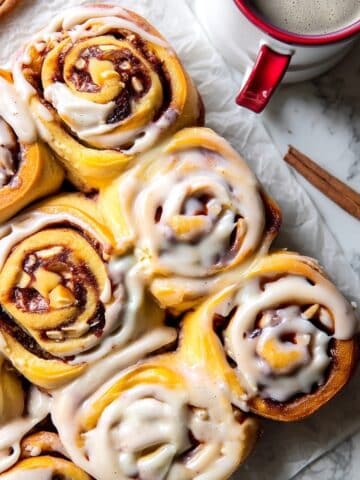 Apple Cinnamon Rolls with Brown Butter Maple Icing Recipe