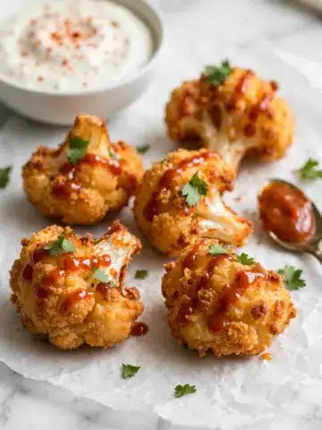 Crunchy Baked Hot Honey Cauliflower Recipe