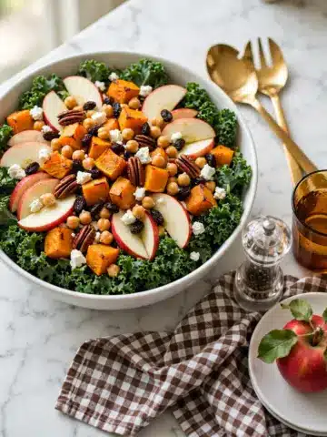 Maple-Roasted Squash & Kale Salad Recipe