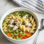 Hearty Chicken Noodle Soup with Fresh Vegetables Recipe