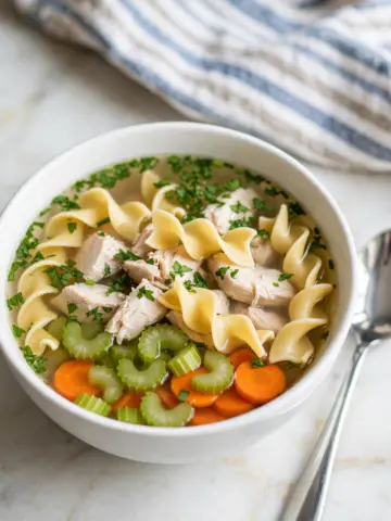 Hearty Chicken Noodle Soup with Fresh Vegetables Recipe