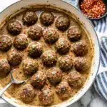 Turkey Meatballs in a Creamy Red Curry Sauce Recipe