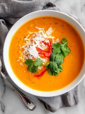 Thai Pumpkin Soup with Coconut Milk Recipe