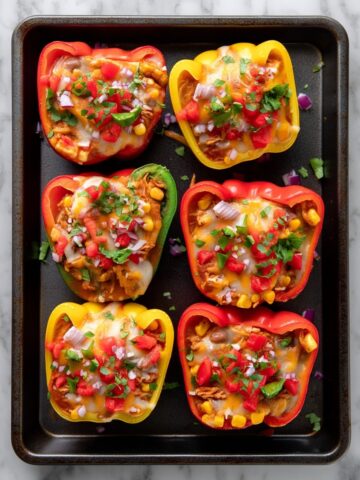 Chicken Enchilada Stuffed Peppers Recipe