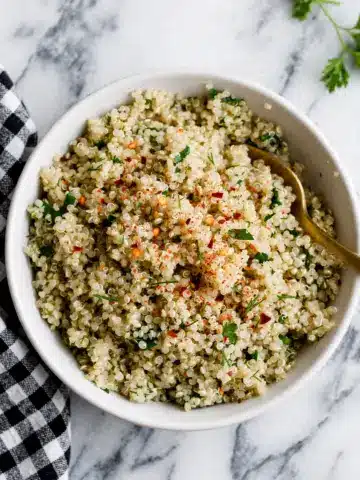 5-Ingredient Garlic Butter Quinoa Recipe